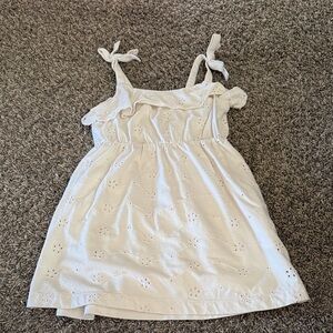 Cat & Jack Cream Dress with Bow Straps